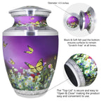 Butterfly Urns for Ashes – Large Butterfly Urn with Floral Engraving for Adults | MEILINXU