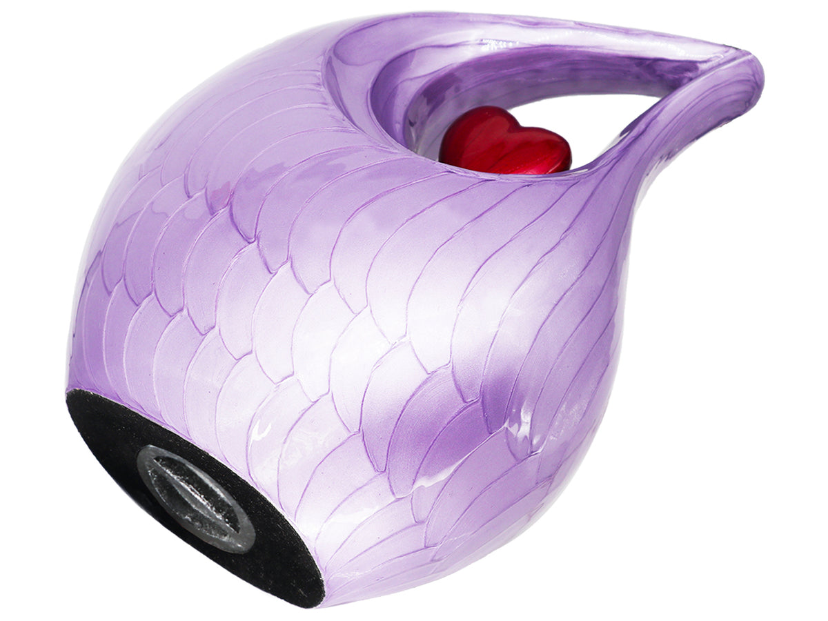 Heart Urn – Unique Tear Drop Urns for Human Ashes, Full Size Adult in Turquoise or Purple | MEILINXU — Distinctive Memorial Artwork