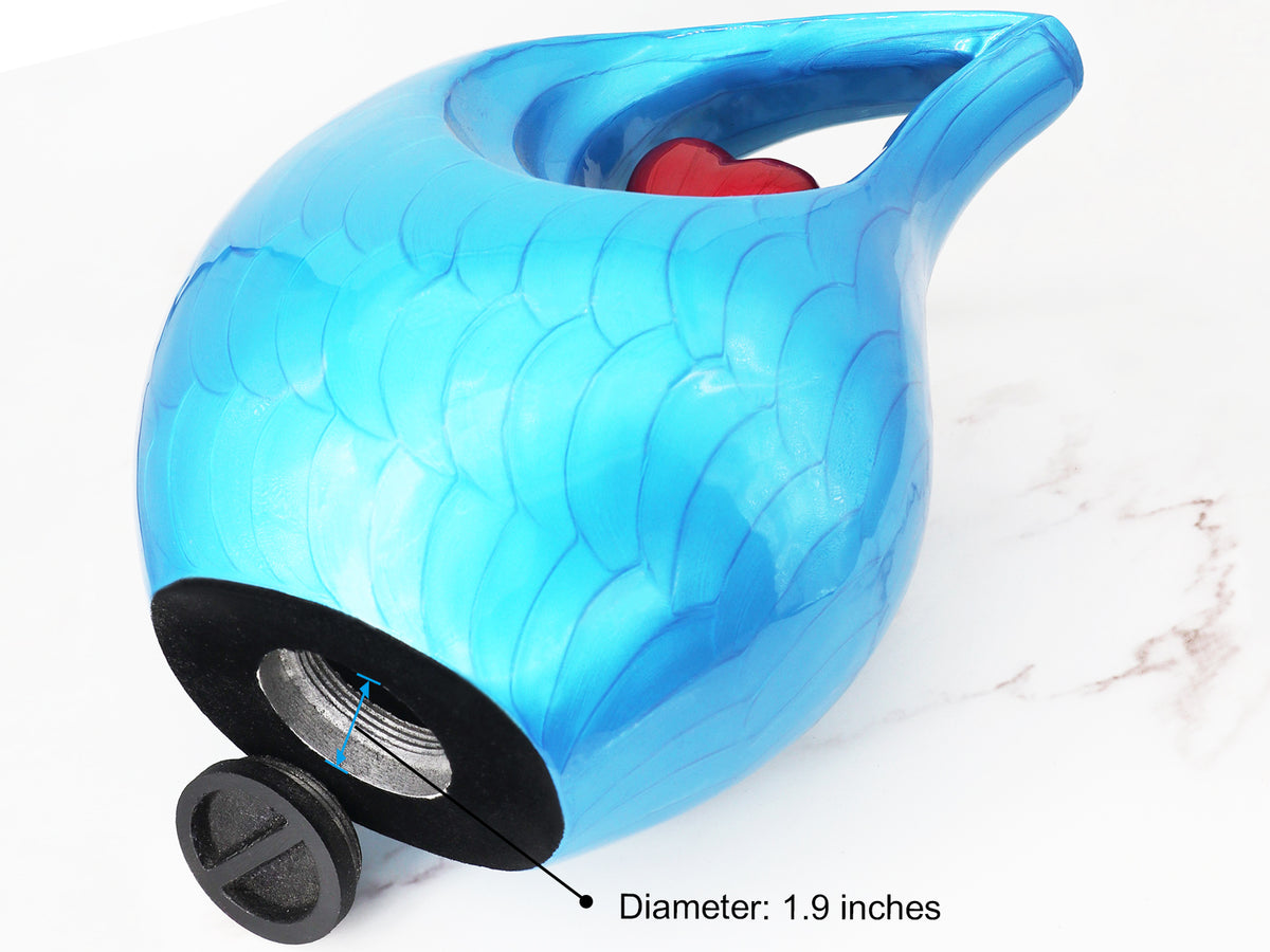 Heart Urn – Unique Tear Drop Urns for Human Ashes, Full Size Adult in Turquoise or Purple | MEILINXU — Made with Care