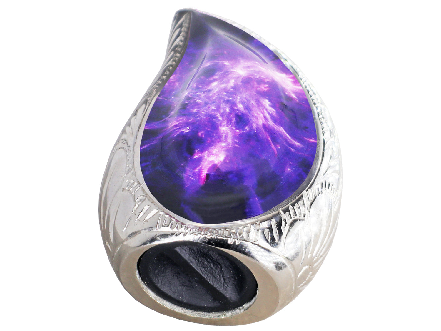 Amethyst Urn for Ashes – Cosmic Galaxy Full Size Urn, Brass Keepsake & 3 Mini Urns | MEILINXU — Distinctive Memorial Artwork
