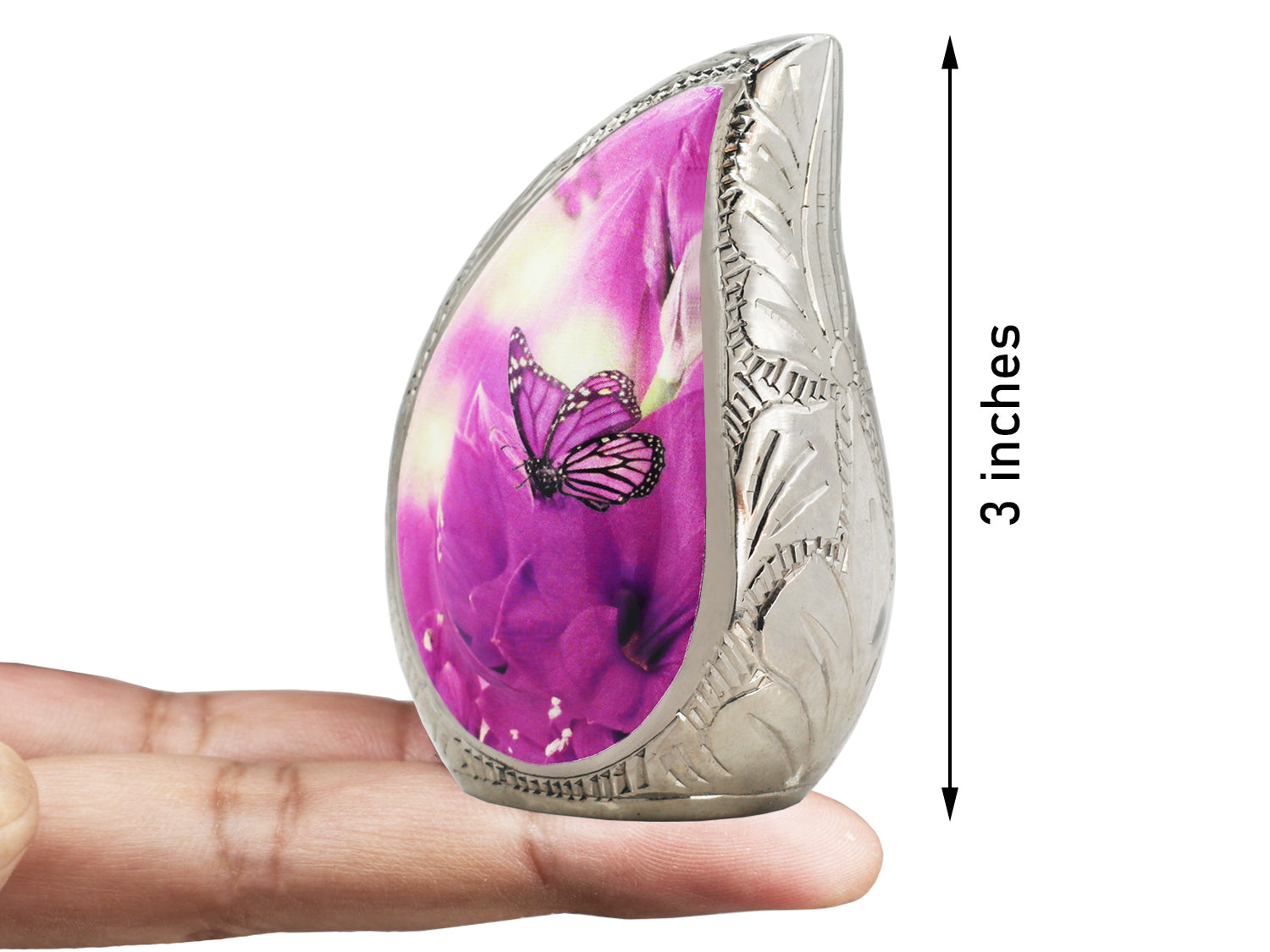 Purple Cremation Urns – Butterfly Tear Drop Adult Urn, Mini Keepsake Urn & Set of 3 | MEILINXU — Secure and Considered Design
