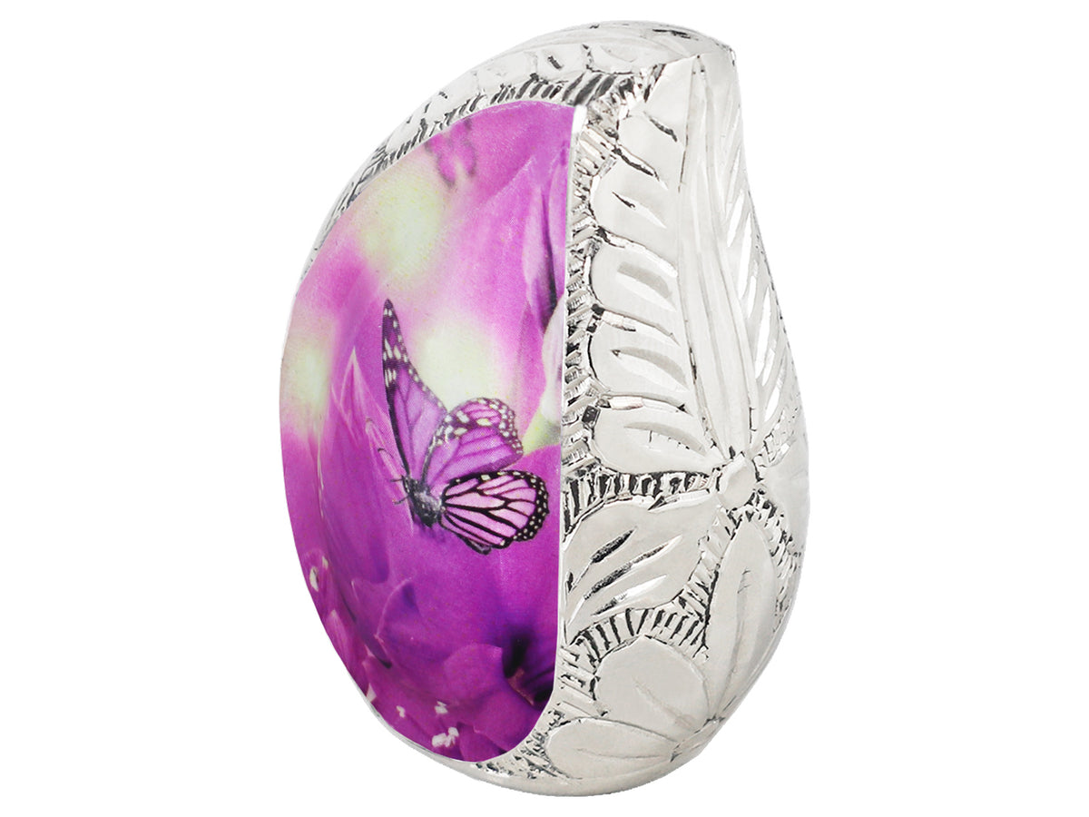Purple Cremation Urns – Butterfly Tear Drop Adult Urn, Mini Keepsake Urn & Set of 3 | MEILINXU — Thoughtful Presentation