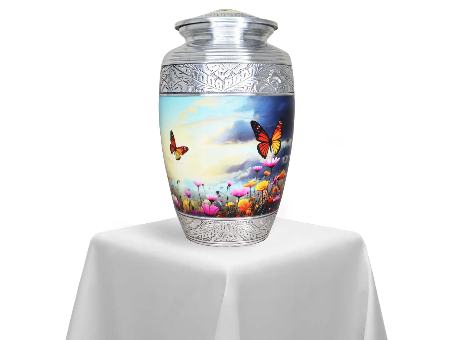 Colorful Butterfly Urns for Ashes – Floral Large or Small Cremation Urn for Human Ashes | MEILINXU — Secure and Considered Design