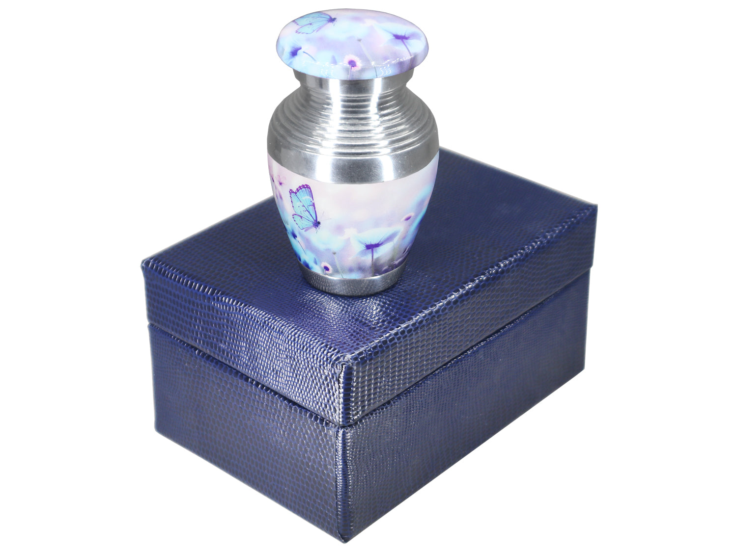 Blue Butterfly Urns for Ashes – Large Adult Urn and Mini Keepsake Urn for Human Ashes | MEILINXU — Thoughtful Presentation