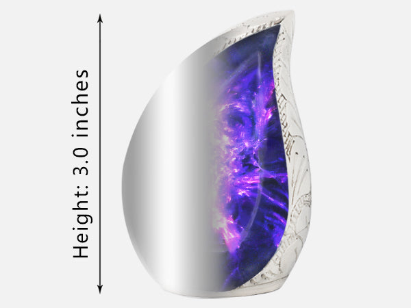 Amethyst Urn for Ashes – Cosmic Galaxy Full Size Urn, Brass Keepsake & 3 Mini Urns | MEILINXU — Secure and Considered Design