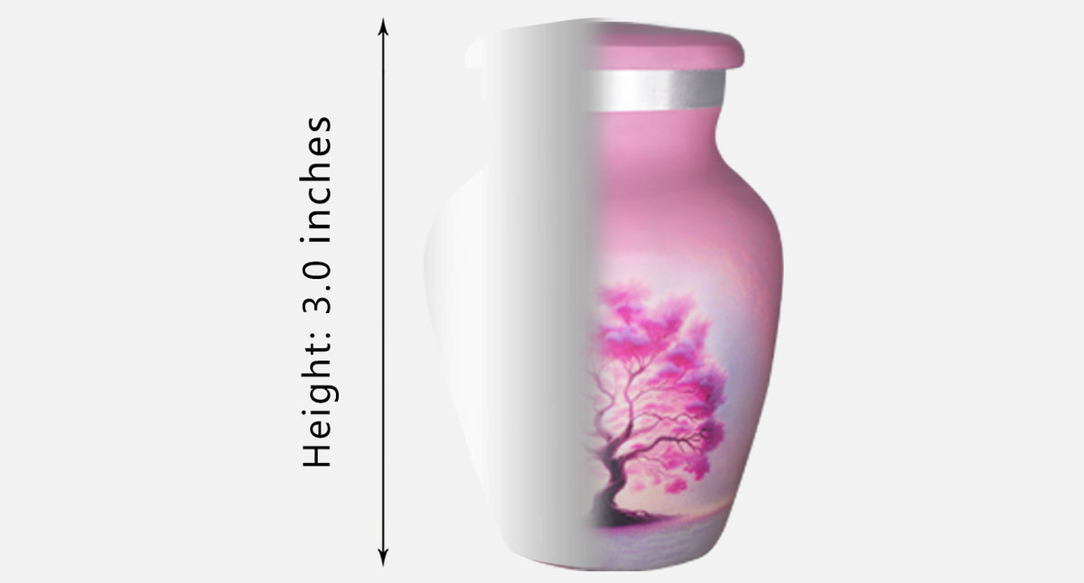 Pink Urn for Ashes – Tree of Life Cremation Urns for Adults, Large Adult Urn or Small Urn | MEILINXU — Secure and Considered Design