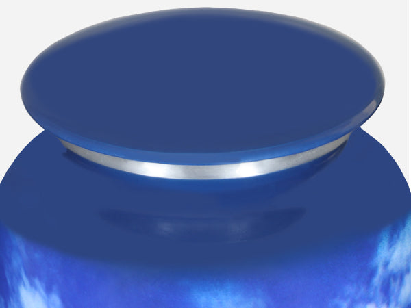 Patriotic Urns for Ashes – Blue American Flag Large Adult Cremation Urn for Human Ashes | MEILINXU — Secure and Considered Design